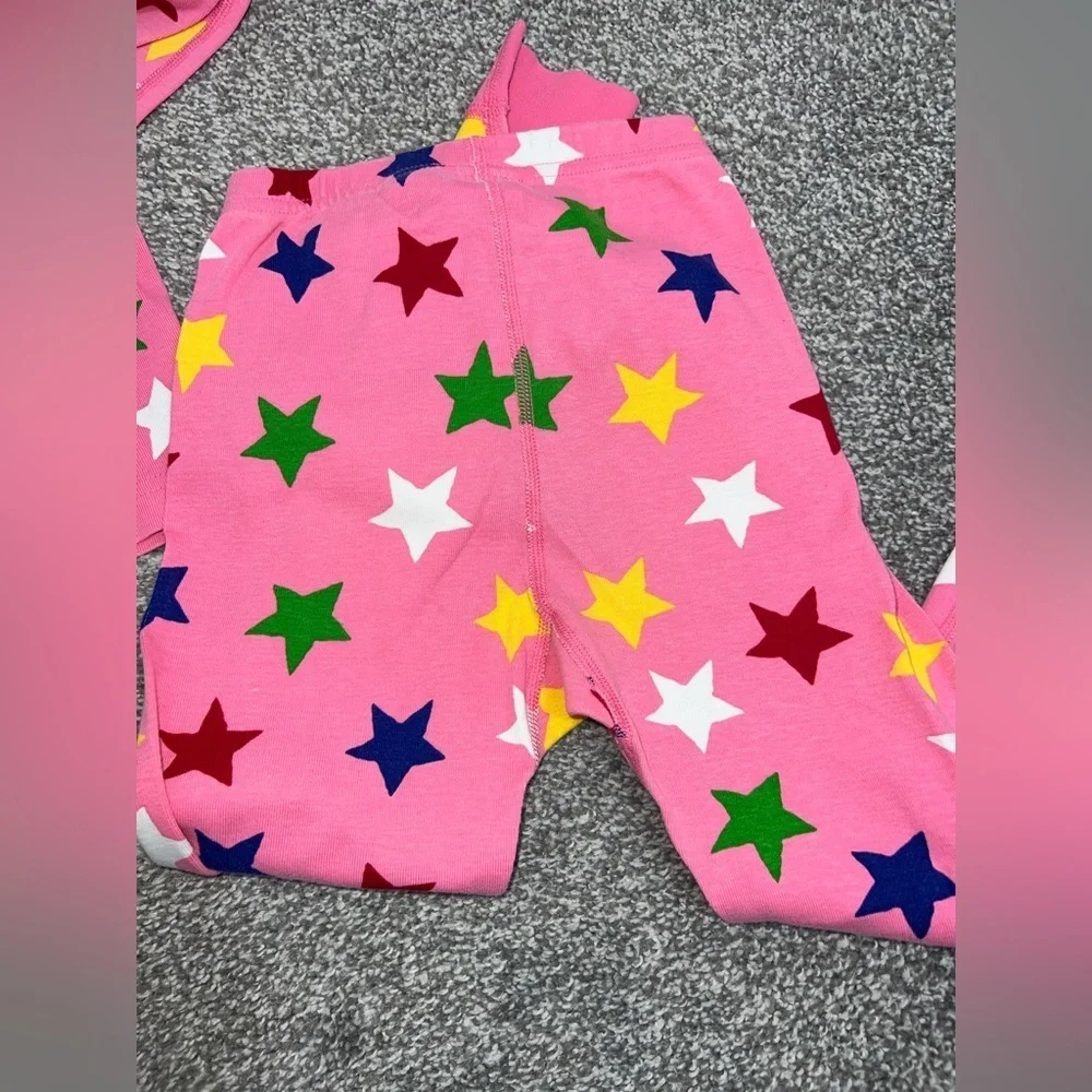 Hanna Andersson Colorful Star Kids Pajamas size 6-7 years